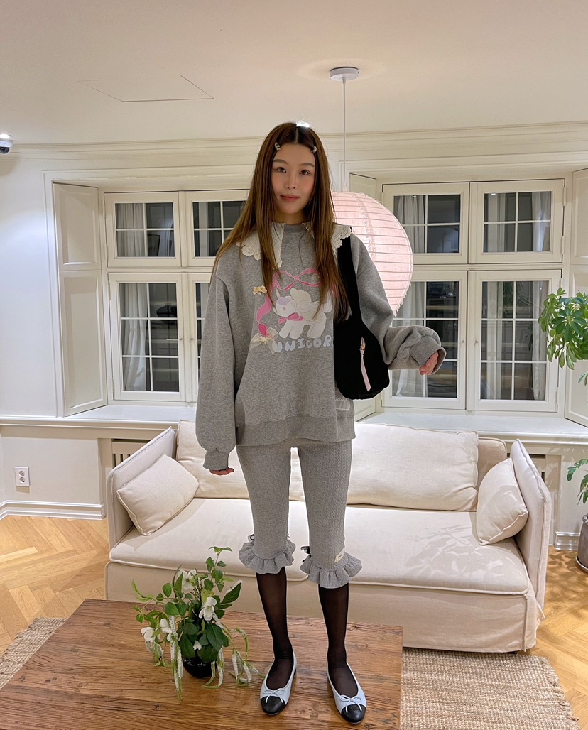 BOUTIQUE-L韓國代購㊣女裝新品推薦25秋冬真品人氣熱賣衛衣BOUTIQUE-L衛衣