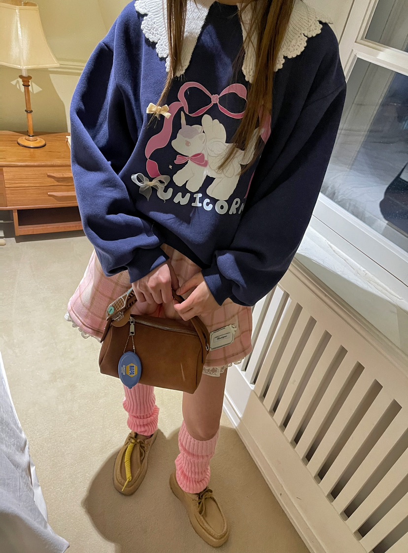 BOUTIQUE-L韓國代購㊣女裝新品推薦25秋冬真品人氣熱賣衛衣BOUTIQUE-L衛衣
