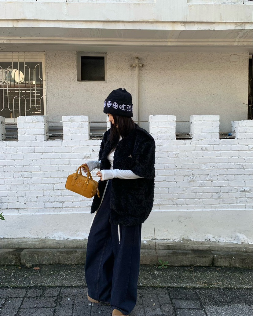 REVE CITE-L韓國直郵㊣女裝新款人氣時尚推薦休閑夾克皮草REVE CITE夾克