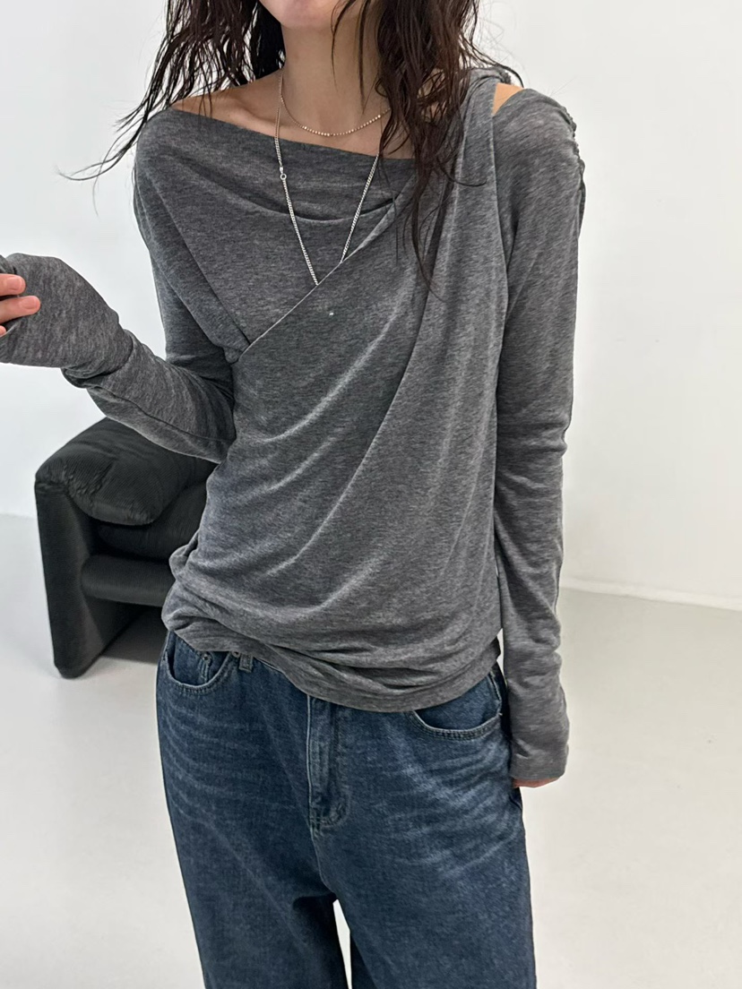 MINIMUZE韓國直郵㊣女士新款推薦25秋冬休閑熱賣職業長袖T恤MINIMUZE長袖T恤