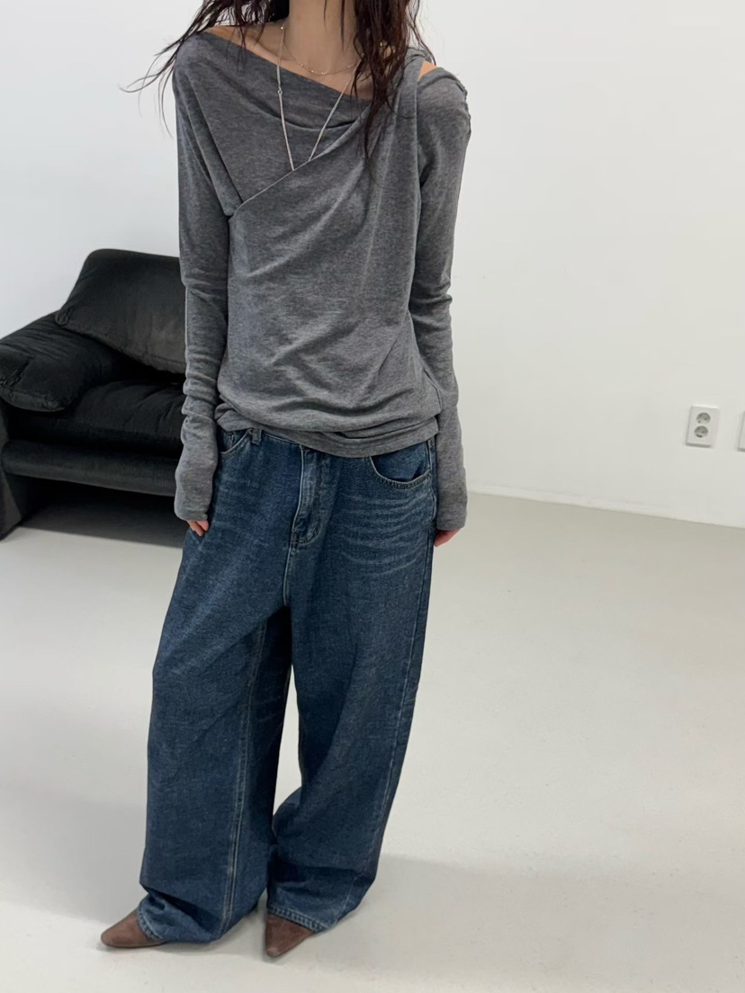 MINIMUZE韓國直郵㊣女士新款推薦25秋冬休閑熱賣職業長袖T恤MINIMUZE長袖T恤