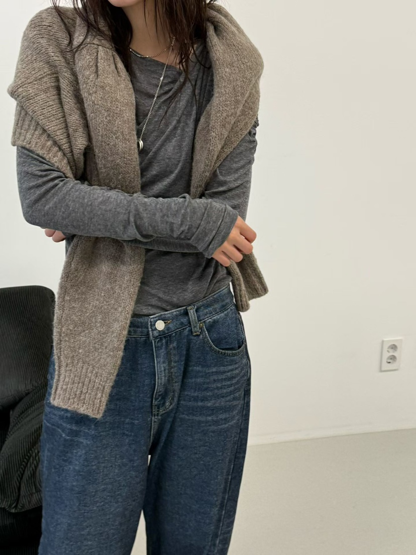 MINIMUZE韓國直郵㊣女士新款推薦25秋冬休閑熱賣職業長袖T恤MINIMUZE長袖T恤