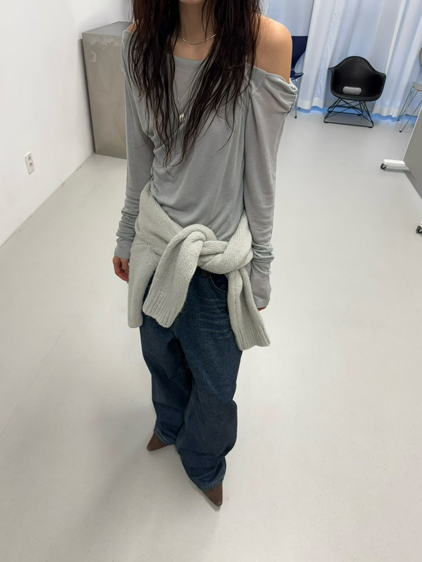 MINIMUZE韓國直郵㊣女士新款推薦25秋冬休閑熱賣職業長袖T恤MINIMUZE長袖T恤