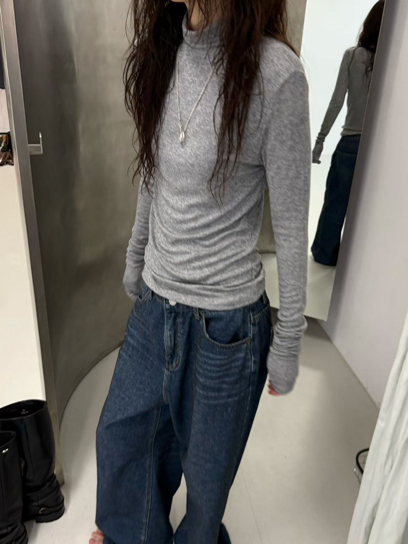 MINIMUZE東大門㊣實拍女士新品人氣休閑推薦職業25秋冬長袖T恤MINIMUZE長袖T恤