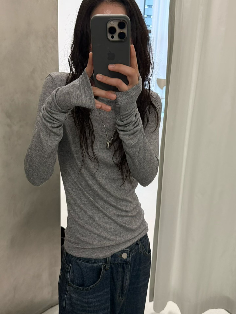 MINIMUZE東大門㊣實拍女士新品人氣休閑推薦職業25秋冬長袖T恤MINIMUZE長袖T恤