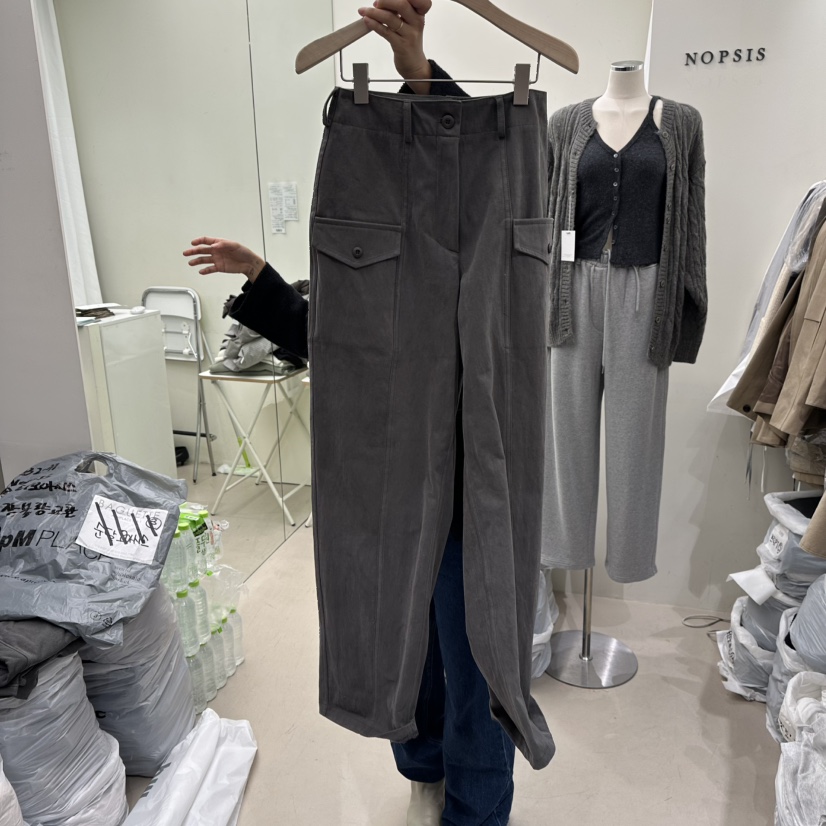 NOPSIS韓國代購㊣女士新品真品時尚25秋冬人氣推薦熱賣休閑褲NOPSIS休閑褲圖色2