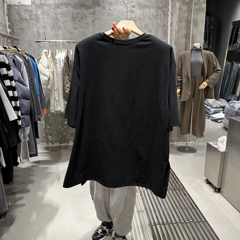 JUNI韓國代購㊣女裝新品休閑25秋冬職業時尚人氣真品推薦T恤my juniT恤