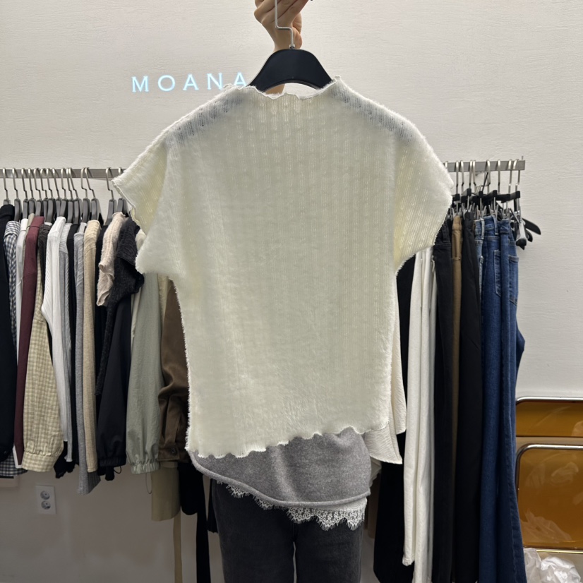 MOANA韓國代購㊣女裝新款職業推薦25秋冬時尚休閑人氣熱賣T恤MOANAT恤