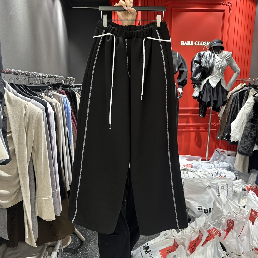 RARE CLOSET東大門㊣實拍女士新品25秋冬人氣休閑褲含腰繩RARE CLOSET休閑褲圖色2
