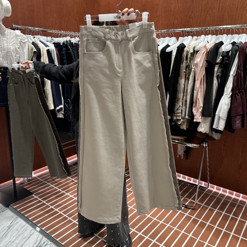ILLO東大門㊣實拍女裝新品25秋冬人氣推薦休閑時尚熱賣休閑褲ILLO休閑褲