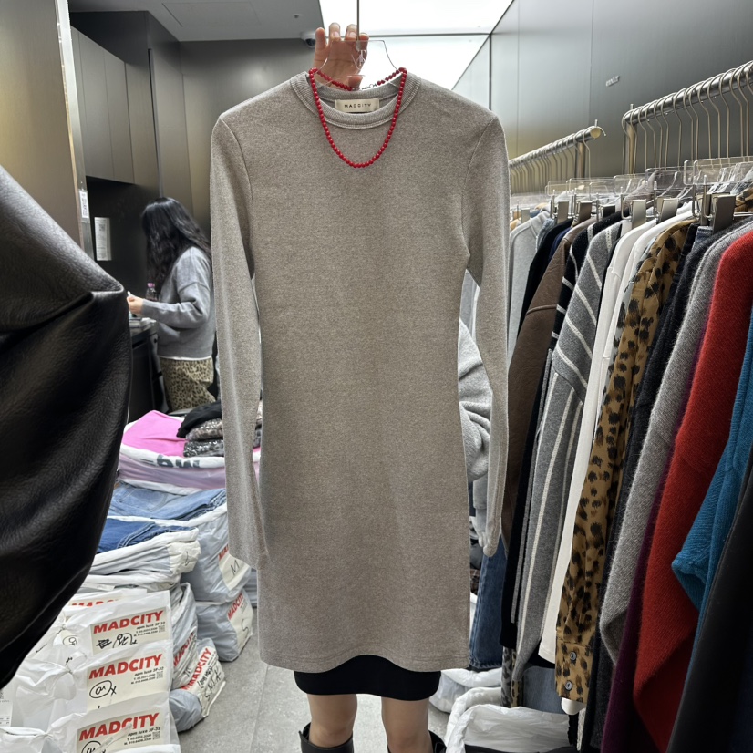 MADCITY東大門㊣直郵女士新款真品推薦休閑25秋冬職業連衣裙MADCITY連衣裙