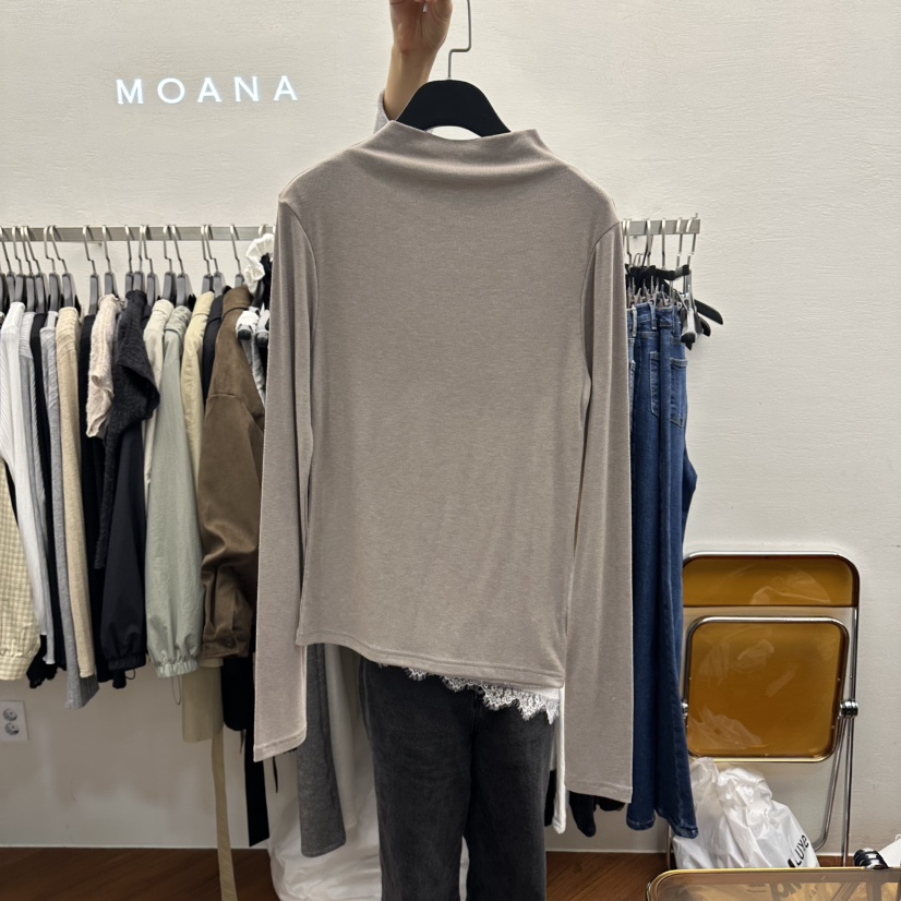 MOANA東大門㊣代購女裝新款職業真品熱賣推薦休閑時尚長袖T恤MOANA長袖T恤圖色2