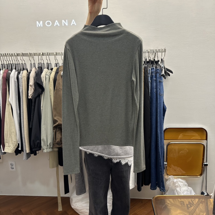 MOANA東大門㊣代購女裝新款職業真品熱賣推薦休閑時尚長袖T恤MOANA長袖T恤圖色4