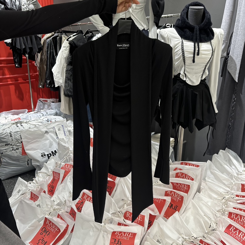 RARE CLOSET東大門㊣代購女士新品熱賣職業時尚真品長袖T恤RARE CLOSET長袖T恤圖色3