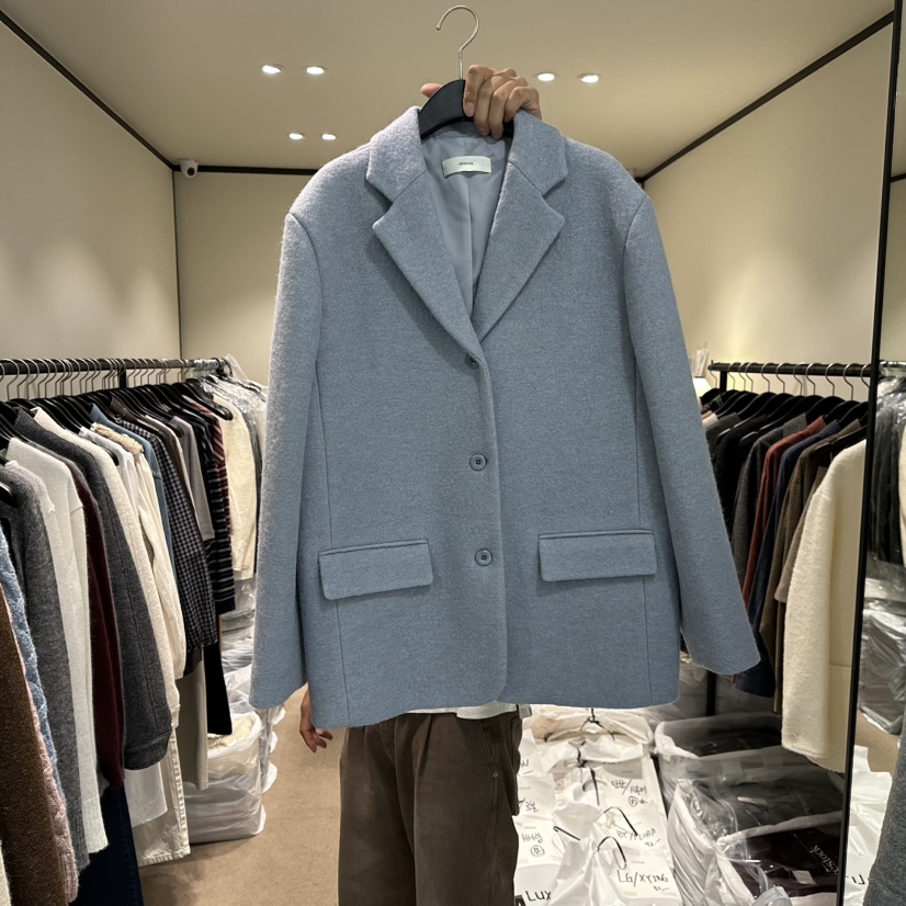 RE STOCK東大門㊣代購女裝新款真品熱賣時尚職業25秋冬夾克RE STOCK夾克圖色2