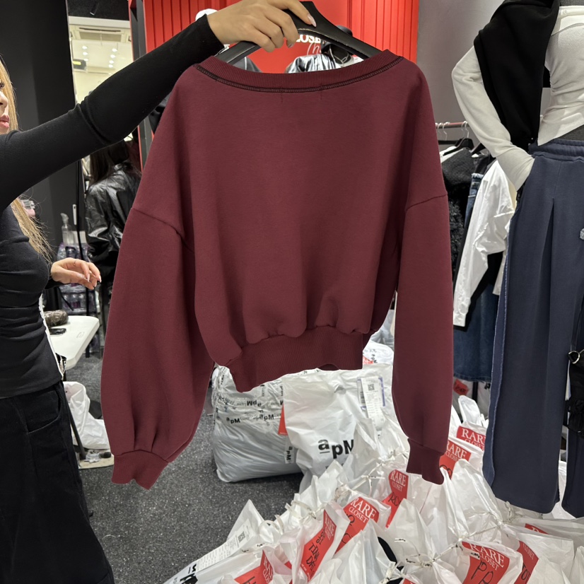 RARE CLOSET東大門㊣代購女士新款休閑熱賣人氣25秋冬衛衣加絨RARE CLOSET衛衣