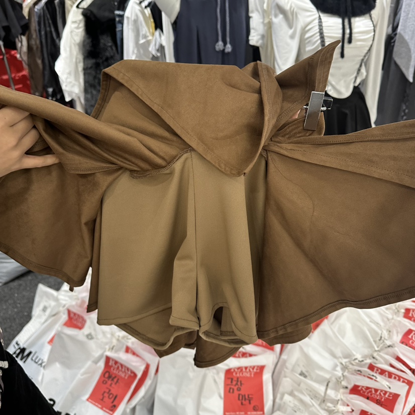 RARE CLOSET韓國直郵㊣女士新款熱賣時尚推薦職業裙褲絨面革RARE CLOSET裙褲