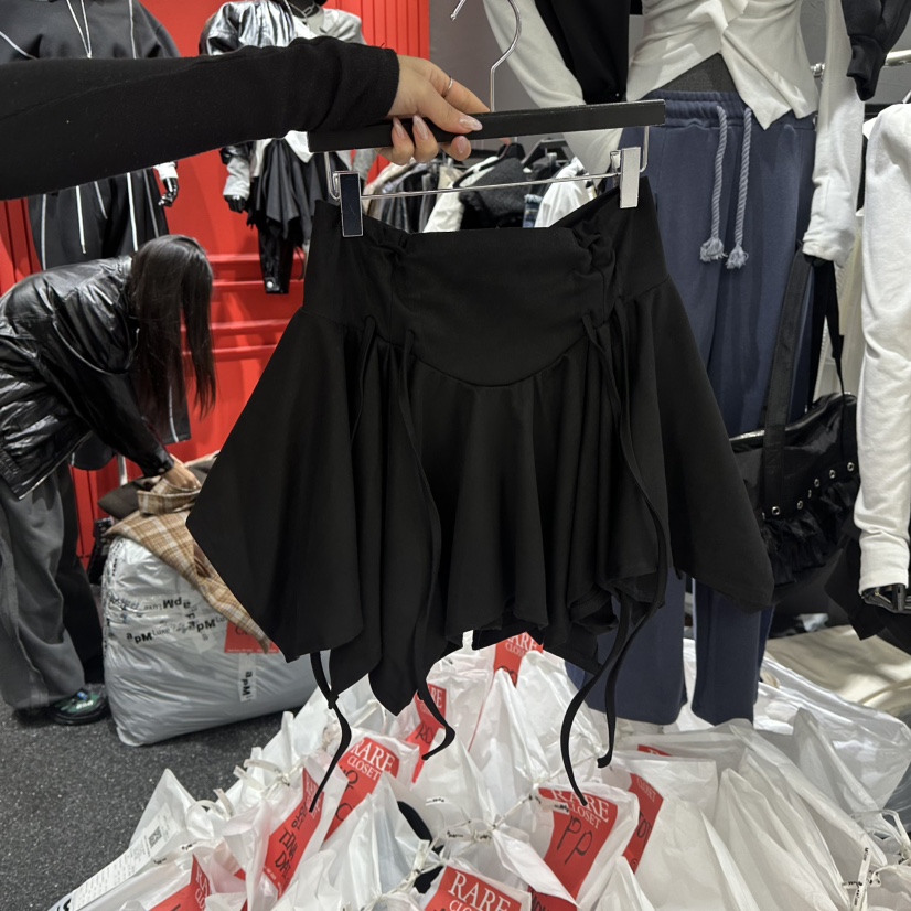RARE CLOSET韓國直郵㊣女士新款熱賣時尚推薦職業裙褲絨面革RARE CLOSET裙褲圖色3
