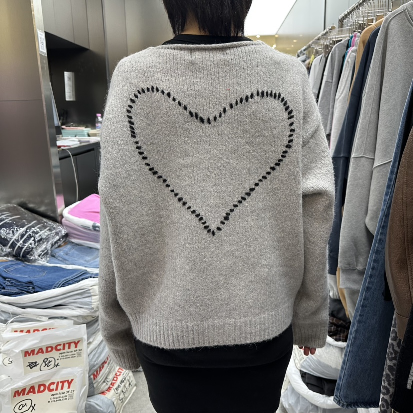 MADCITY東大門㊣代購女士新款熱賣休閑推薦職業人氣毛衣刺繡MADCITY毛衣