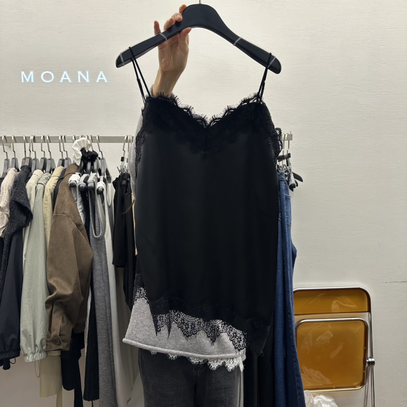 MOANA韓國代購㊣女士新品真品人氣時尚休閑推薦職業吊帶背心MOANA吊帶/背心圖色2