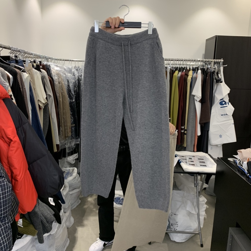 THE SECOND GROW東大門㊣實拍女士新品職業休閑休閑褲針織褲THE SECOND GROW休閑褲
