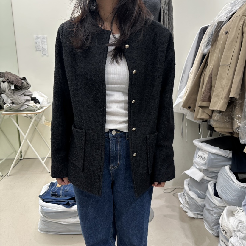 NOPSIS東大門㊣直郵女士新品真品休閑時尚職業熱賣夾克花呢NOPSIS夾克圖色2