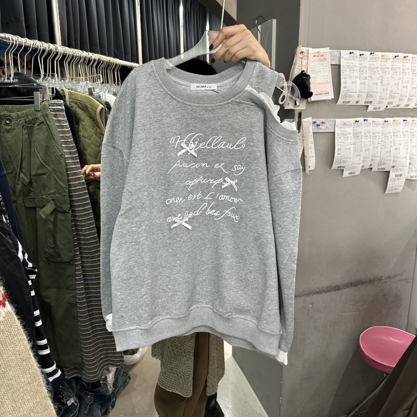 MOMAZU韓國直郵㊣女士新品25秋冬人氣熱賣推薦真品休閑長袖T恤MOMAZU長袖T恤