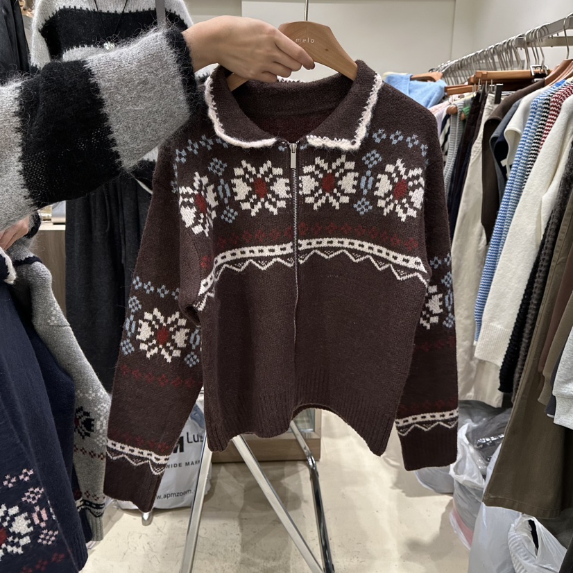 MELO東大門㊣直郵女士新款25秋冬推薦時尚熱賣毛衣套裝開衫MELO毛衣圖色3