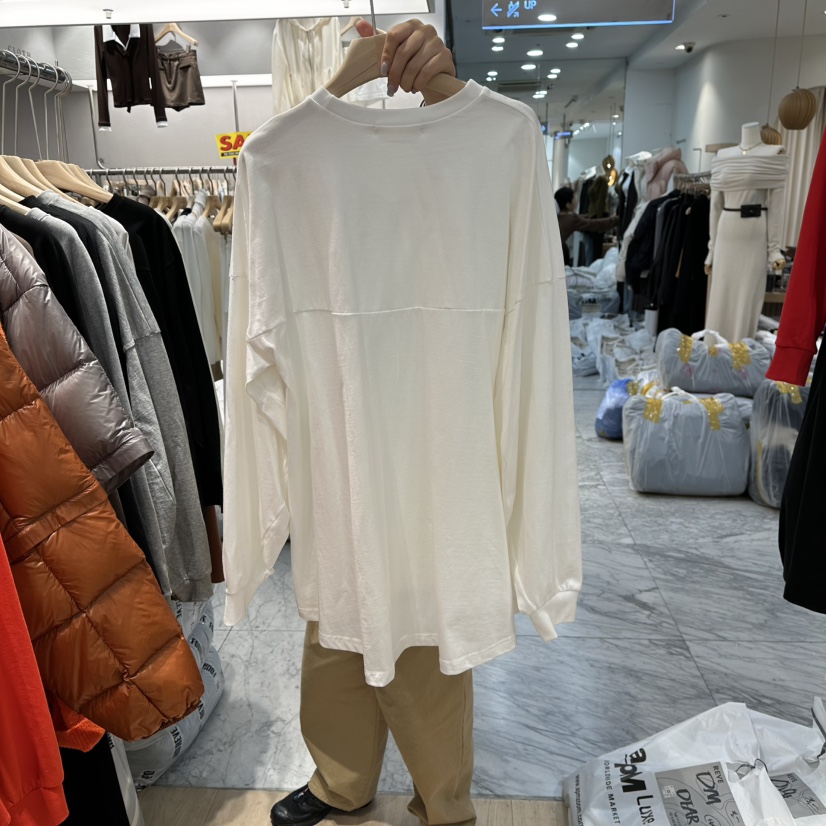REVE-L東大門㊣實拍女裝新品熱賣25秋冬人氣推薦時尚長袖T恤REVE-L長袖T恤