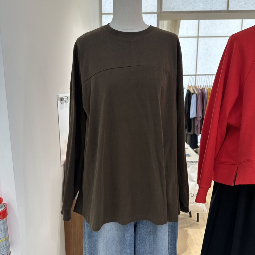 REVE-L東大門㊣實拍女裝新品熱賣25秋冬人氣推薦時尚長袖T恤REVE-L長袖T恤圖色3