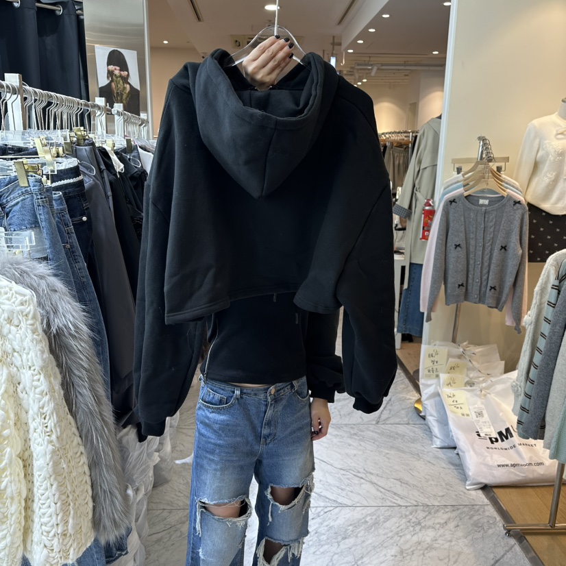 CHEAP-CHIC韓國代購㊣女裝新品人氣25秋冬休閑夾克拉鏈短款CHEAP-CHIC/CHARLES THE SECOND夾克