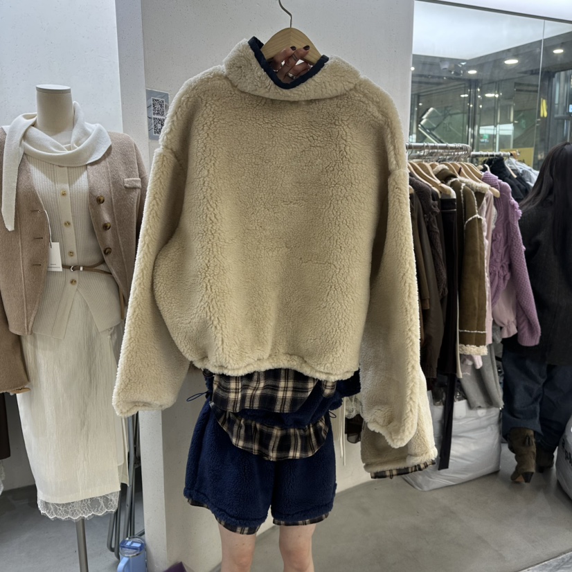 FOUNDATION韓國直郵㊣女裝新款推薦時尚職業人氣真品衛衣羊毛FOUNDATION衛衣
