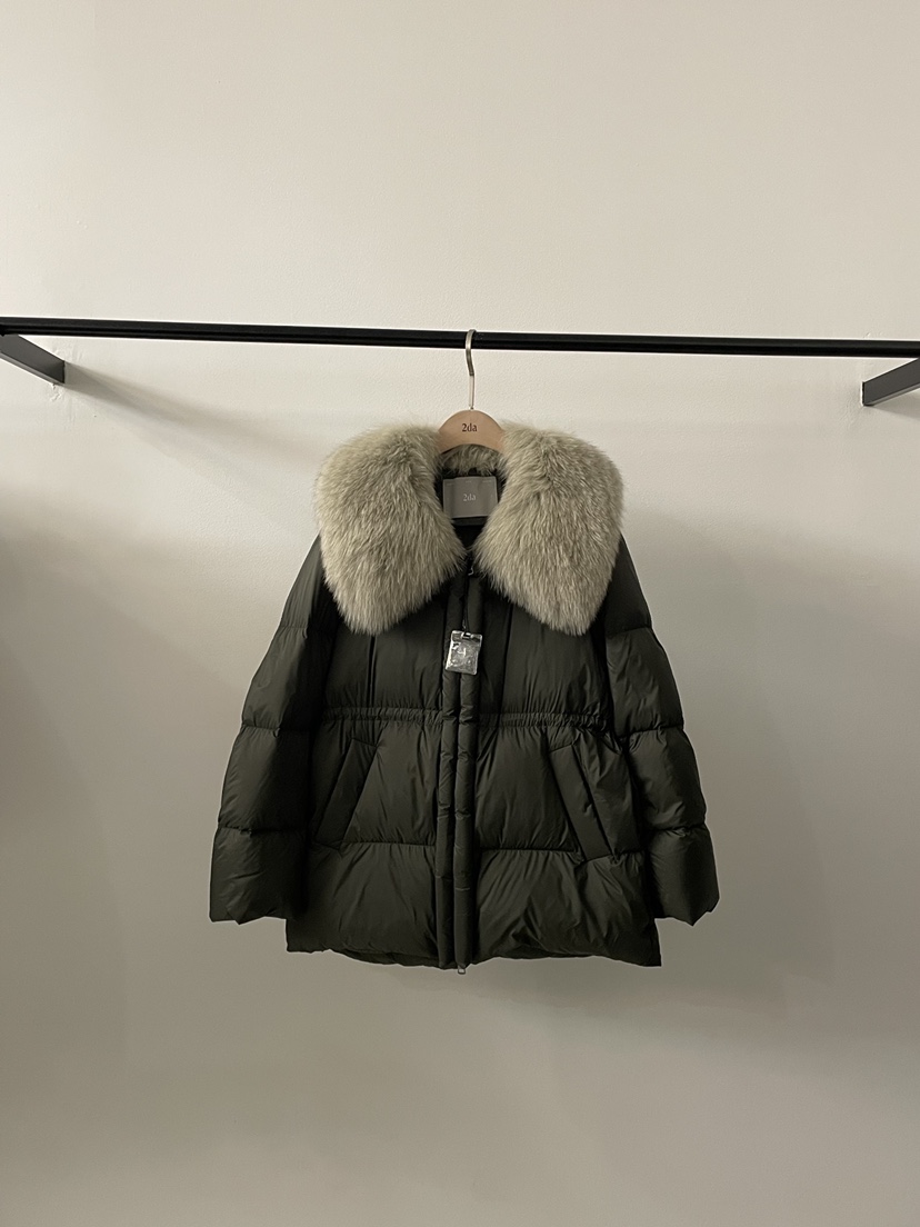 2DA/DARIMI-P東大門㊣直郵女裝新品人氣短款羽絨服可拆卸2DA/DARIMI-P短款羽絨服圖色3棕色