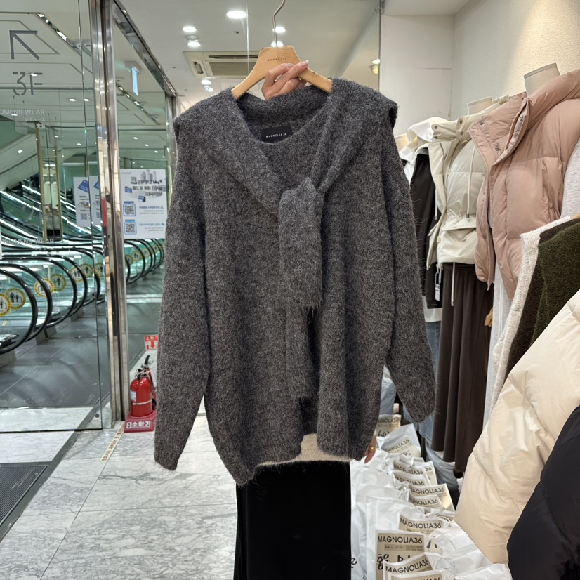 MAGNOLIA36-L韓國代購㊣女士新品時尚職業真品套裝兩件套披肩MAGNOLIA36-L套裝圖色4