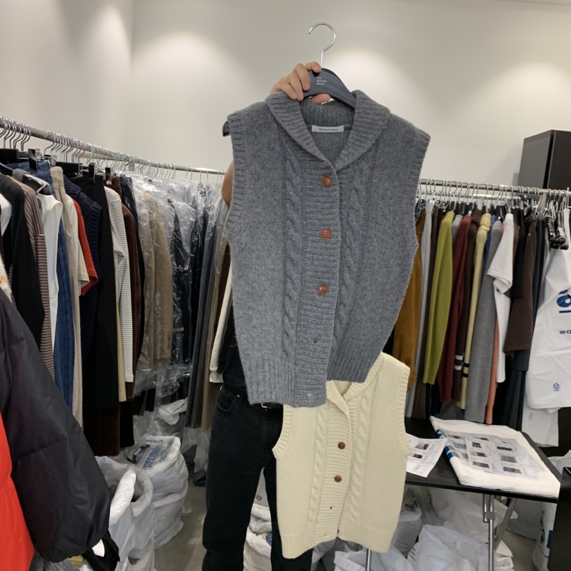 THE SECOND GROW韓國直郵㊣女士新品25秋冬時尚熱賣真品馬甲THE SECOND GROW馬甲圖色2