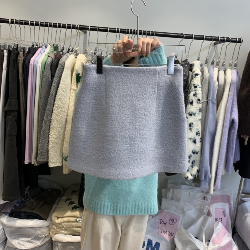 RIVEROOM東大門㊣直郵女裝新品25秋冬職業時尚休閑人氣短裙RIVEROOM短裙