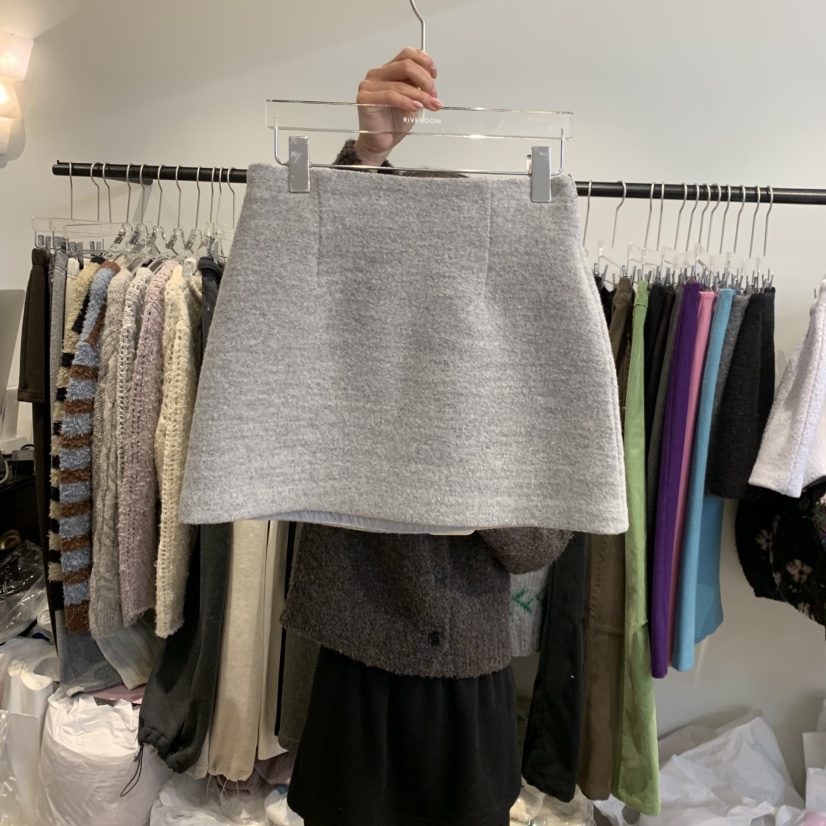 RIVEROOM東大門㊣直郵女裝新品25秋冬職業時尚休閑人氣短裙RIVEROOM短裙圖色2