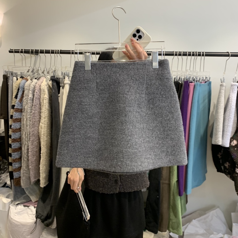 RIVEROOM東大門㊣直郵女裝新品25秋冬職業時尚休閑人氣短裙RIVEROOM短裙圖色4