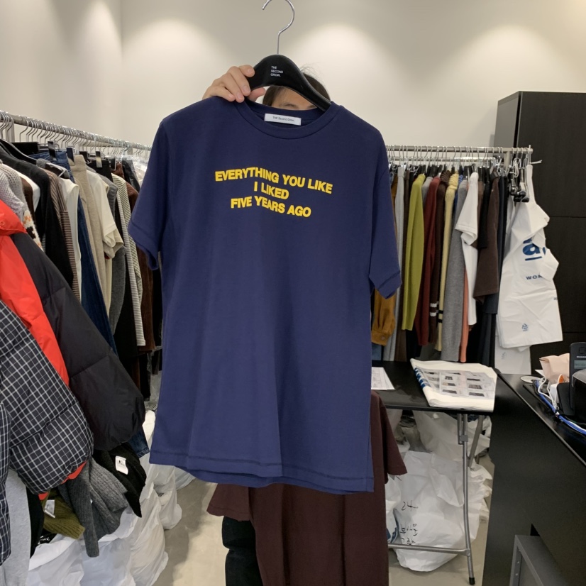 THE SECOND GROW韓國直郵㊣女裝新品真品人氣熱賣25秋冬T恤THE SECOND GROWT恤圖色2