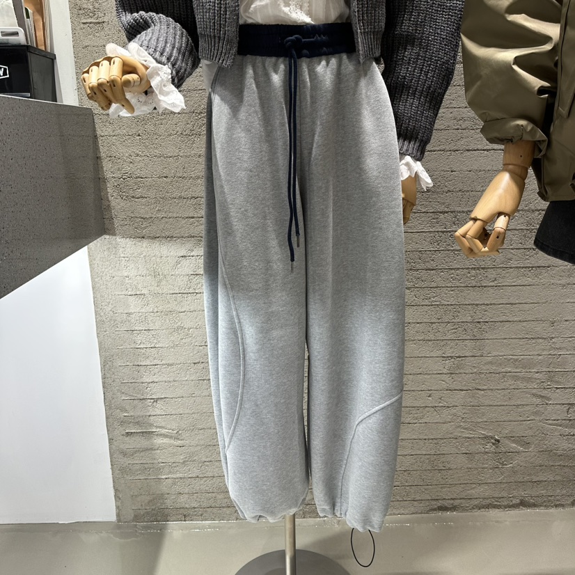 JUNI韓國直郵㊣女士新款熱賣25秋冬人氣真品時尚休閑褲加絨my juni休閑褲
