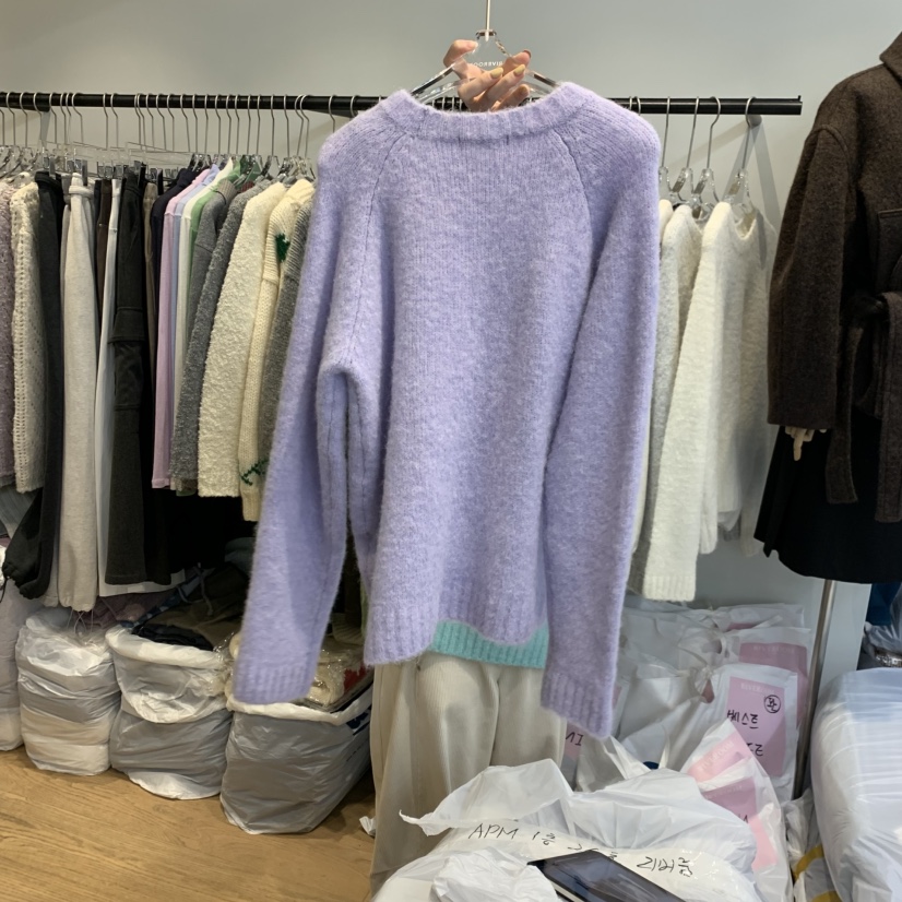 RIVEROOM東大門㊣代購女裝新品休閑職業時尚熱賣25秋冬毛衣羊毛RIVEROOM毛衣