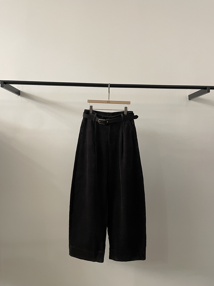 2DA/DARIMI-P東大門㊣代購女裝新品真品人氣休閑褲含腰帶2DA/DARIMI-P休閑褲圖色4墨色