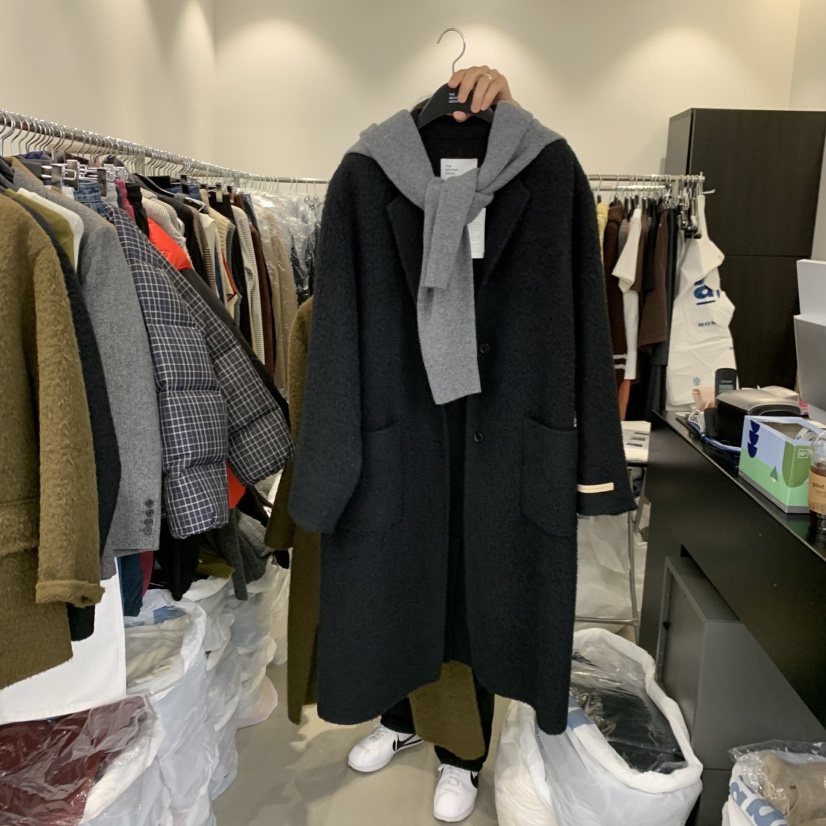 THE SECOND GROW東大門㊣直郵女士新款25秋冬中長款大衣不含披肩THE SECOND GROW中長款大衣圖色2