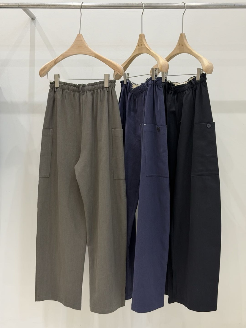 AUTUMN BEIGE-Q東大門㊣代購女士新品職業25秋冬休閑褲紐扣A.b/AUTUMN BEIGE休閑褲