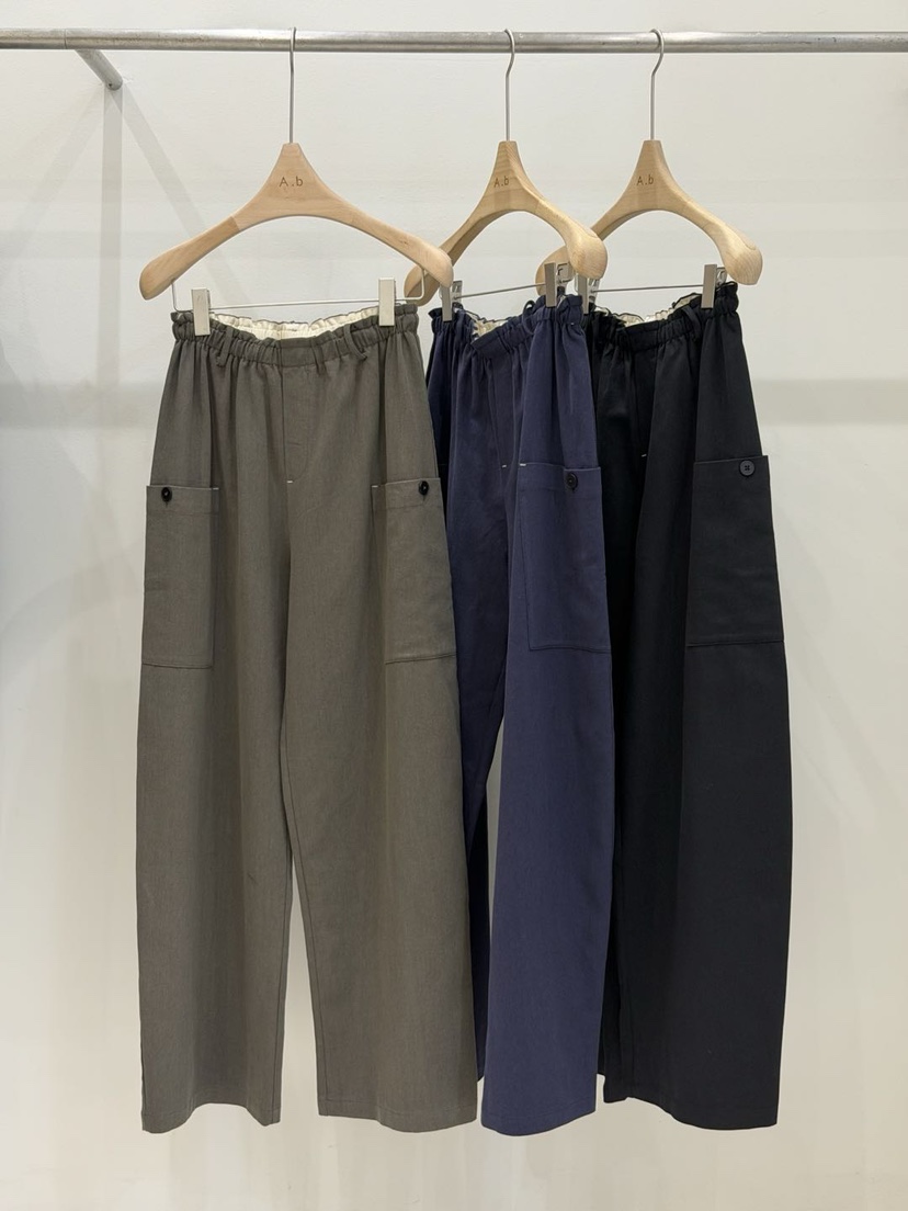 AUTUMN BEIGE-Q東大門㊣代購女士新品職業25秋冬休閑褲紐扣A.b/AUTUMN BEIGE休閑褲