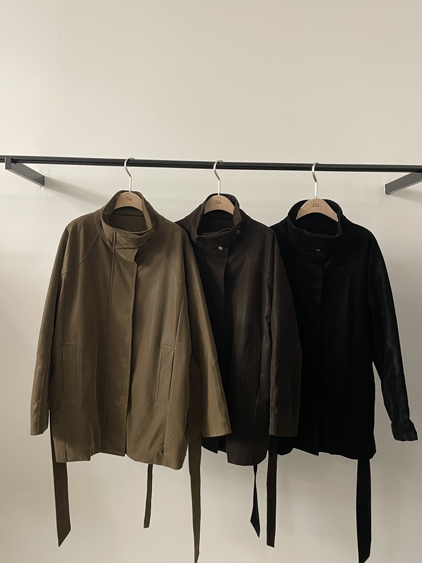 2DA/DARIMI-P韓國代購㊣女士新品25秋冬真品職業夾克含腰帶2DA/DARIMI-P夾克