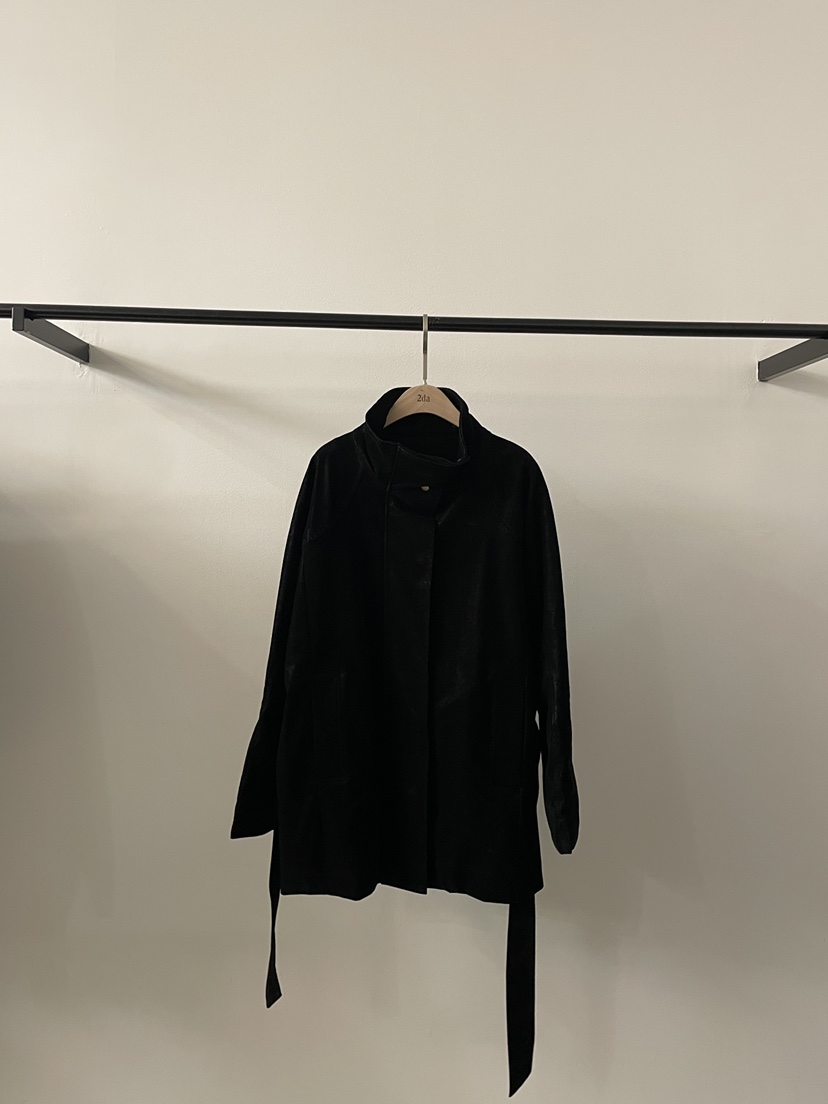 2DA/DARIMI-P韓國代購㊣女士新品25秋冬真品職業夾克含腰帶2DA/DARIMI-P夾克圖色3黑色