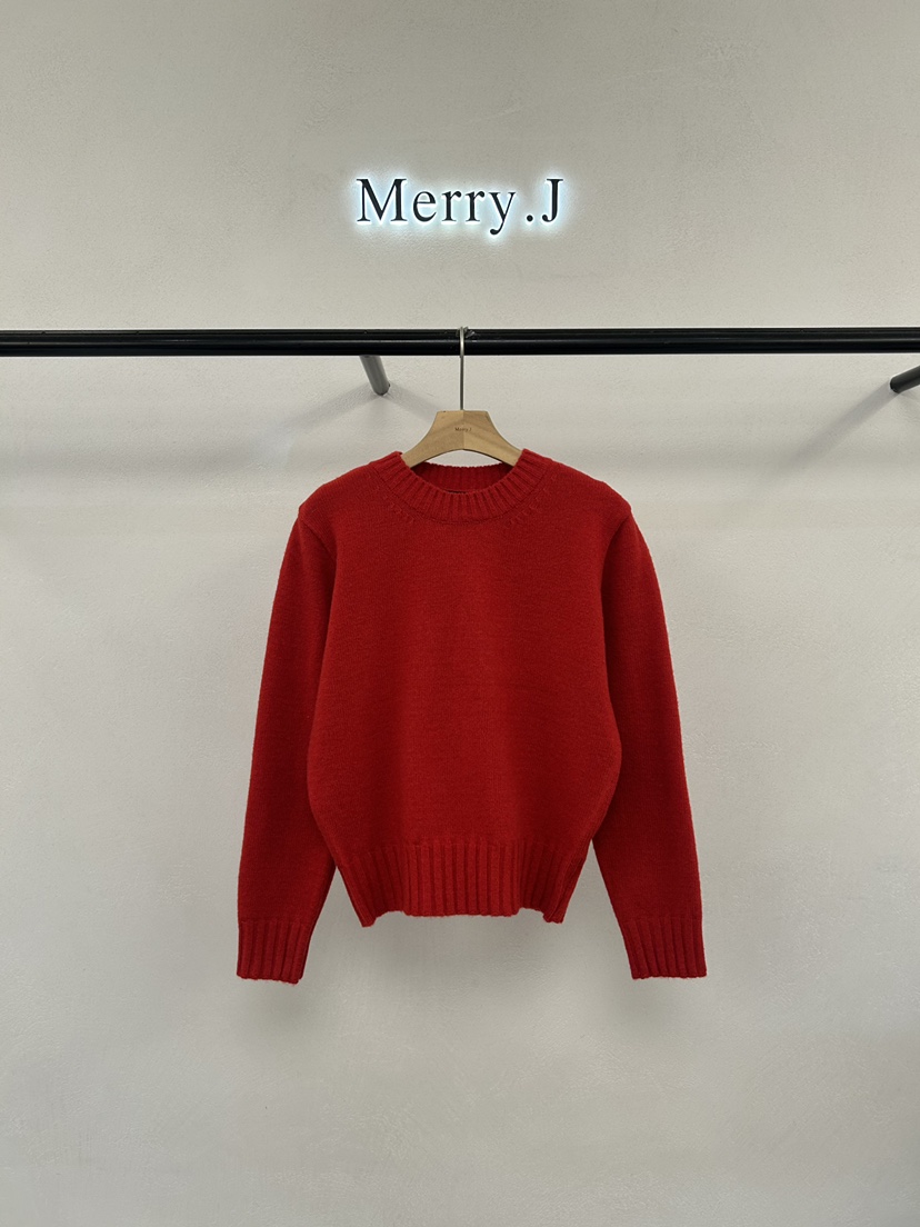 MERRY-J韓國代購㊣女士新款真品休閑人氣熱賣職業針織衫羊毛MERRY-J針織衫圖色2