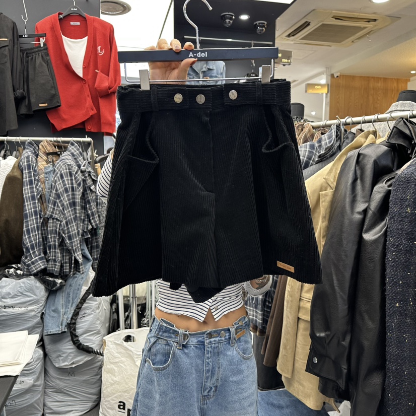 A-DEL東大門㊣直郵女士新款25秋冬職業真品時尚休閑熱賣短褲A-DEL短褲圖色3