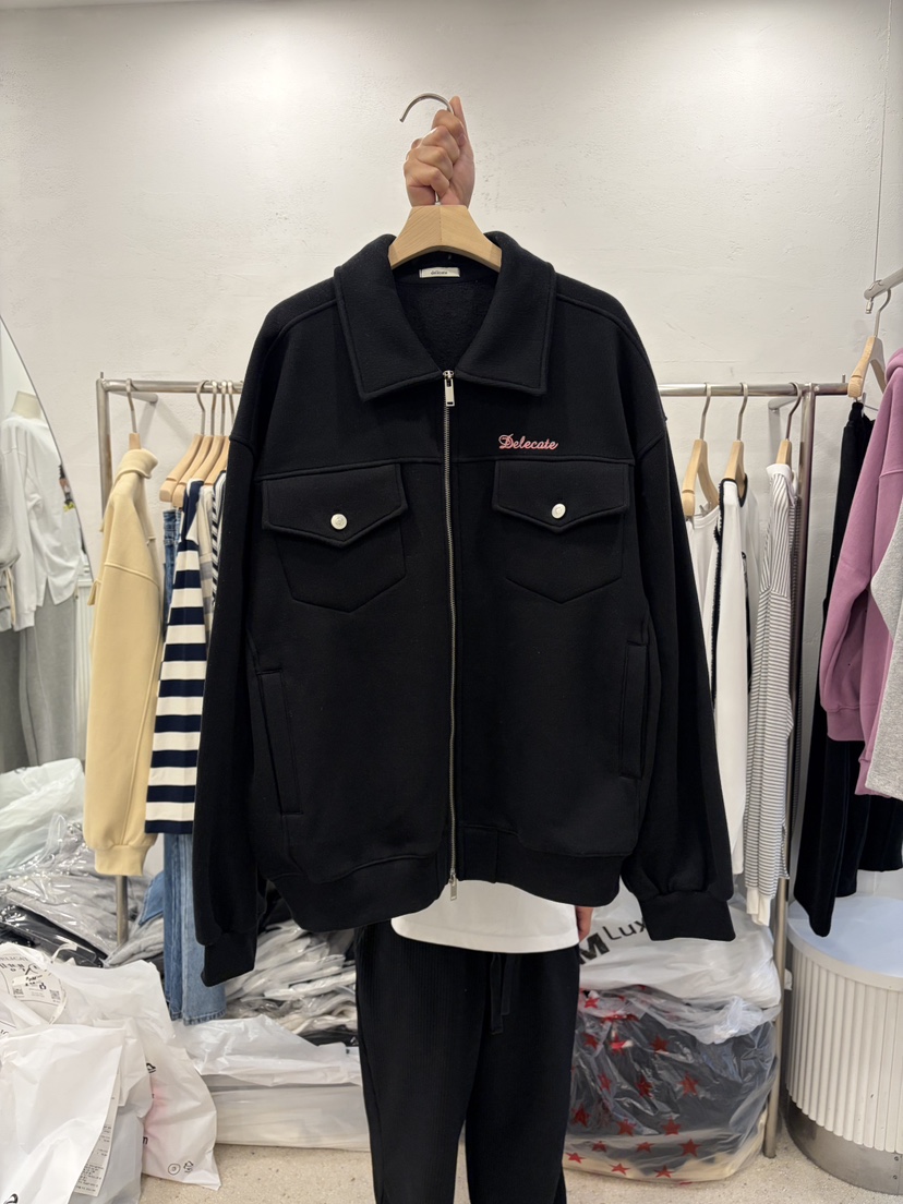 DELICATE東大門㊣直郵女裝新品25秋冬熱賣時尚休閑推薦夾克DELICATE夾克圖色3